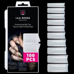 Set tipsuri transparente, Lila Rossa, Vogue, 100 buc, natur, 02