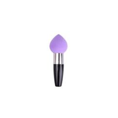 Burete makeup cu maner, pentru fondul de ten, black + purple