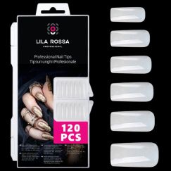 Tipsuri unghii false 100 buc, Lila Rossa, Natur, KG108