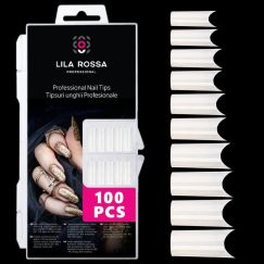 Tipsuri unghii false 100 buc, Lila Rossa, Natur, KG109