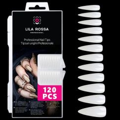 Tipsuri unghii false 100 buc, Lila Rossa, Natur, KG112