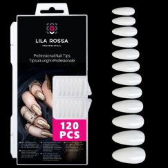 Tipsuri unghii false 100 buc, Lila Rossa, Natur, KG116