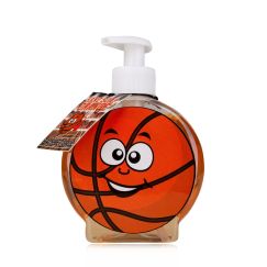 Set cadou barbati, sapun, 350ml hand soap BATHKET-BALL in dispenser, fragrance: Orange, col. white/orange, PU 6/24, set cadou craciun