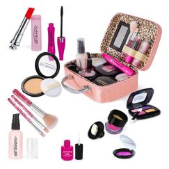 Trusa beauty Hi Lila Rossa girls, machiaj fals, pentru copii de peste 6 ani, Roz sidefat