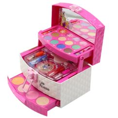 Trusa beauty Hi Lila Rossa girls, makeup copii si unghii, solubile in apa, machiaj printesa, copii de peste 5 ani