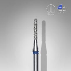 STALEKS capat freza unghii Diamond rounded cylinder blue Expert head diameter 1,4 mm / working part 8 mm