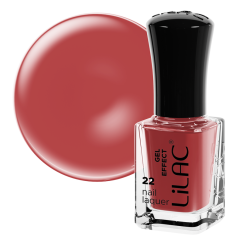 Lac de unghii Lilac, Gel Effect, 6 g, Bordeux Red