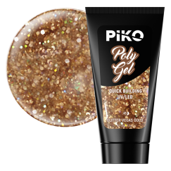 Piko Polygel 45 Glitter Vegas Gold