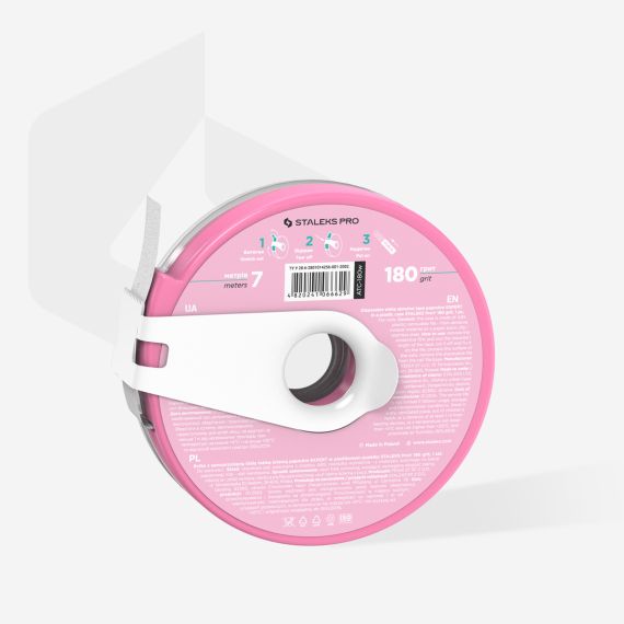 STALEKS 700cm pila unghii zebra bandă papmAm Expert 180 grit in a plastic case, 2 image