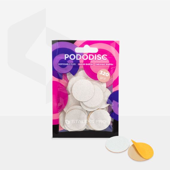 STALEKS 50x rezerve pentru pila electrica calcaie cu disc PODODISC L Expert 320 grit (50 pcs), 3 image