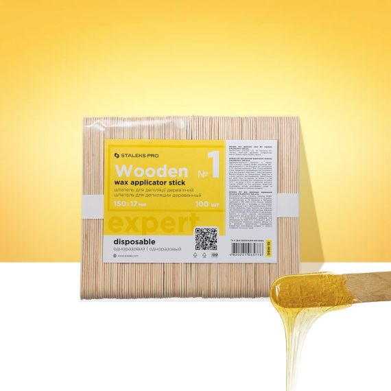 STALEKS 100x spatule pentru ceara Expert 150x17 mm (100 pcs)