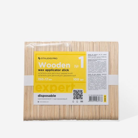 STALEKS 100x spatule pentru ceara Expert 150x17 mm (100 pcs), 2 image