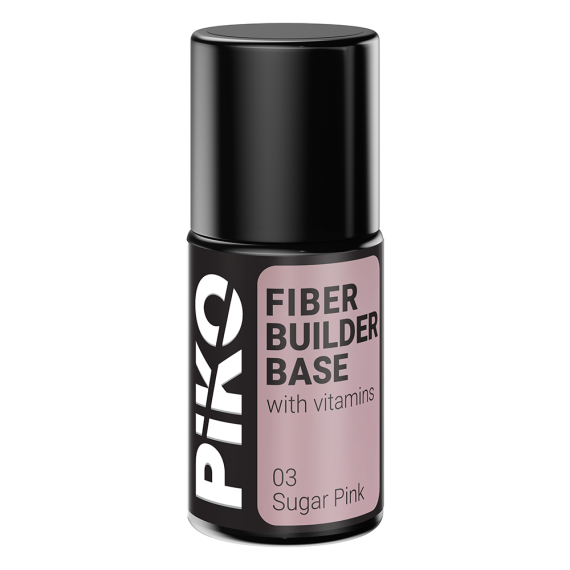 Fiber builder base cu Vitamine, Piko, 7 ml, Sugar Pink, 2 image