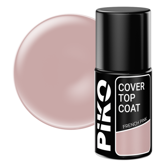 Top coat Piko, Cover Top, 7 ml, French Pink