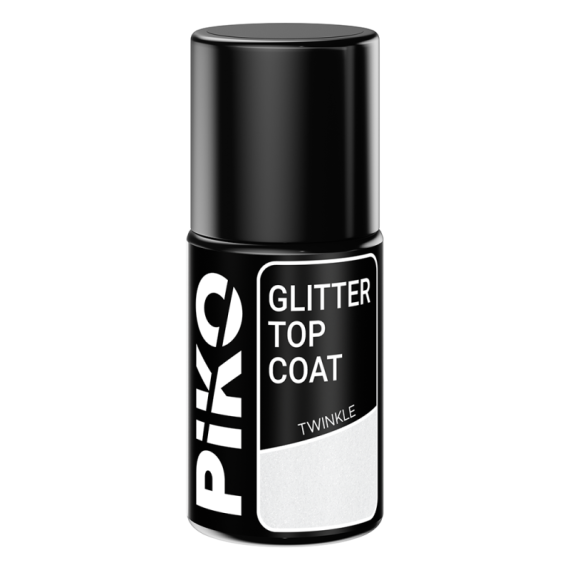 Top coat Piko, Glitter Top, 7 ml, Twinkle, 2 image