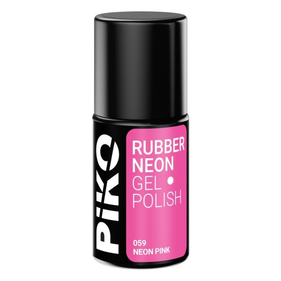 Oja semipermanenta Piko Rubber Neon Pink 7 g, 2 image