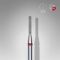 STALEKS capat freza unghii Diamond rounded cylinder red Expert head diameter 1,4 mm / working part 8 mm