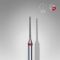 STALEKS capat freza unghii Diamond needle red Expert head diameter 1 mm / working part 10 mm