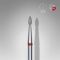 STALEKS capat freza unghii Diamond pointed bud red Expert head diameter 1,8 mm / working part 4 mm
