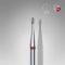 STALEKS capat freza unghii Diamond rounded bud red Expert head diameter 1,2 mm / working part 3 mm